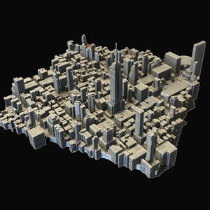 Schaalmodel Manhattan, New York City Decoratief stuk skyline (5,5 x 5,75 x 2,5 inch)