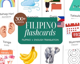 Italienische Englisch Karteikarten Set – 300+ zweisprachige Karten mit Englisch Übersetzungen – Ultimativer, digitaler Download