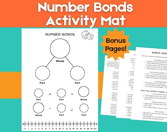 Number Bond Mat & Activities | K-2 Math Printable (PDF)
