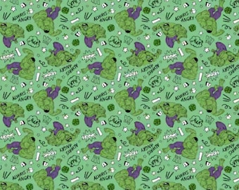 Tela Hulk 100% algodón