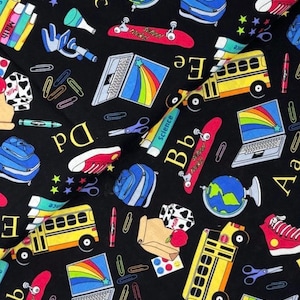 Tkanina na powrót do szkoły 100% bawełny