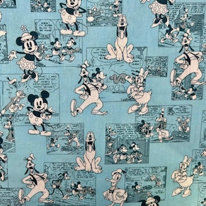Mickey Mouse and Friends Fabric 100% Cotton Fabric