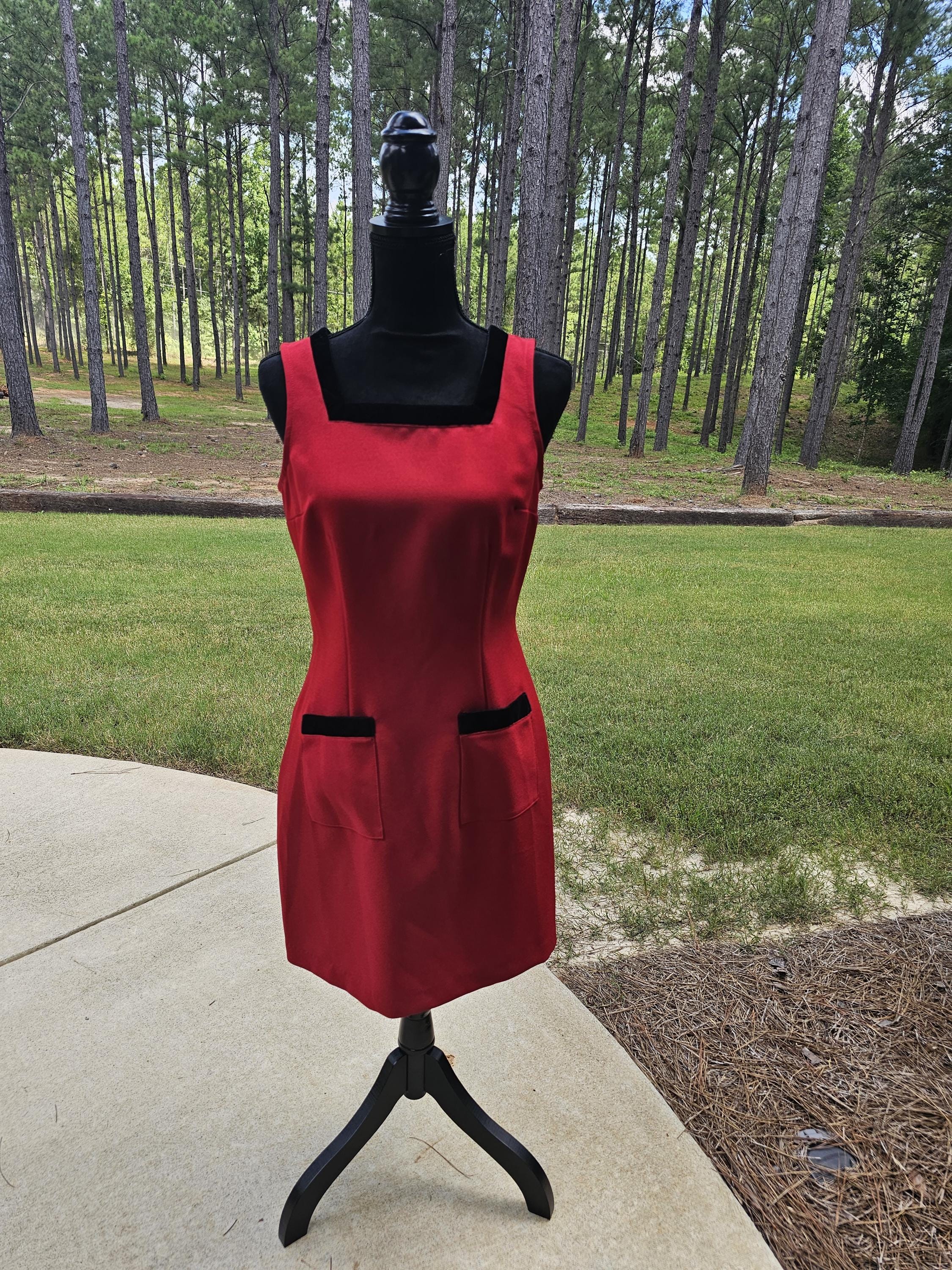 byer too red dress Vintage Short Sleeve Polka Dot Dress by Byer Too  RetroGetgo