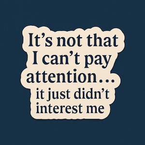 ADHD Printable Sticker – Funny Quote PNG • for Real Brains