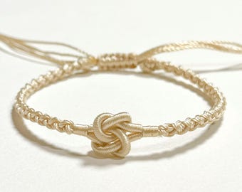 Eternal Love Symbol Bracelet, Hand-Woven luck Jewelry, Anniversary Gift for Her or Him