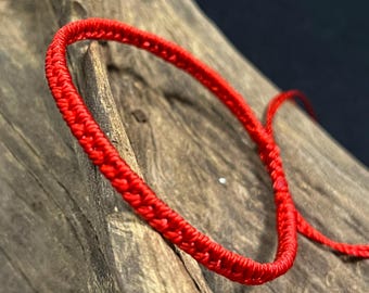 Protection Tibetan Bracelet Handmade Adjustable Closure Unisex Solid Buddhist Bracelet