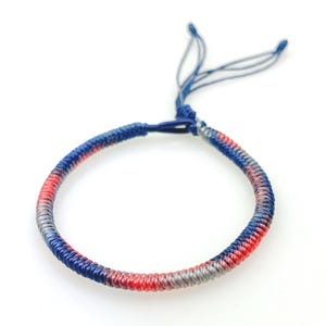 Protection Tibetan Bracelet Handmade Vajra Knot Adjustable Closure Unisex Colorful Buddhist Bracelet