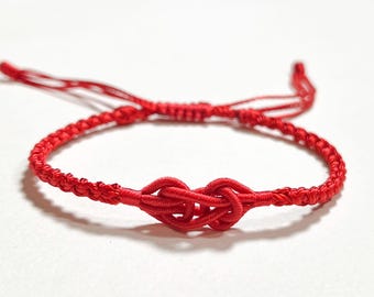 Never to Part Knot Bracelet, Eternal Devotion Symbol, Soulmate Connection Jewelry, Gift for Couples