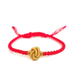 Red String Adjustable Handmade Bracelet Protection Tibetan Buddhist Bracelet Gift for couples