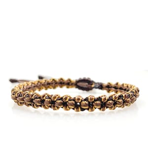 Floral knot handmade adjustable bracelet lucky symbolic spiritual friendship bracelet gift for her