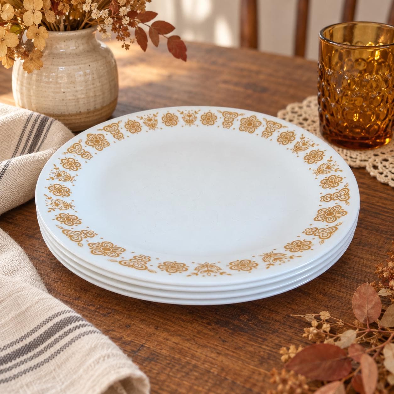 Gold Butterfly Corelle Set - Etsy