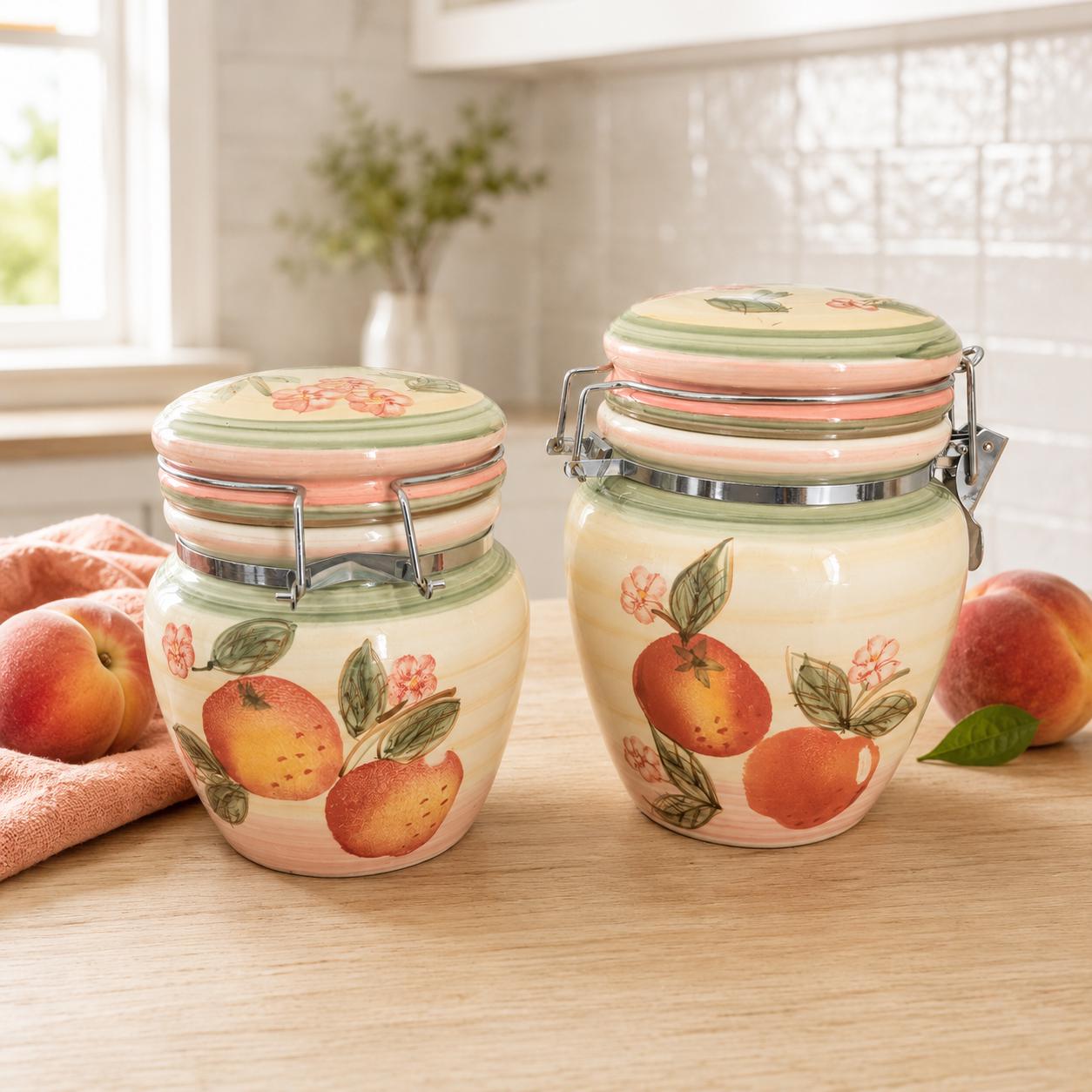 Vintage Ceramic Fruit Canister Set - Etsy - Page 3