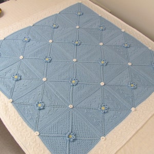 Baby Afghan Patterns in Knit 4 Patterns in One by Skerin