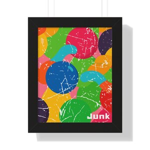 Colorful Abstract Framed Poster: Modern Home & Office Wall Art