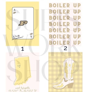 Purdue University Digital Posters | CUSTOM COLLEGE POSTER | Purdue University Wall Art | College Home Decor
