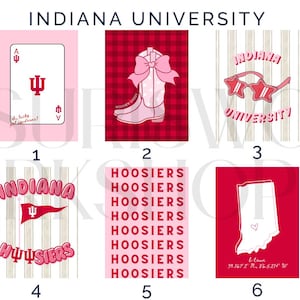 Indiana University Digital Posters | CUSTOM COLLEGE POSTER | Indiana University Wall Art | College home decor