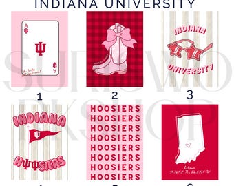 Indiana University Poster | Custom College Wall Art