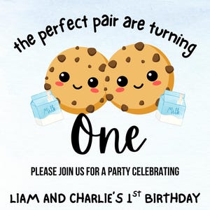 Cookie 1st Birthday - TWINS