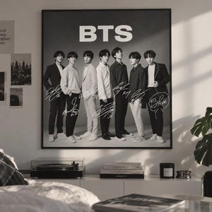 Bts Wall Art - Etsy
