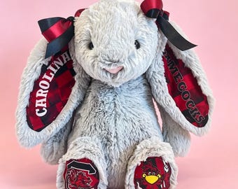 ANY College Jellycat Bunny | Custom College Jellycat Bunny | Custom Handmade Personalized Plush for Students