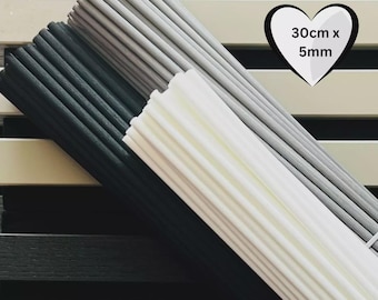 Bastoncini di ricambio per diffusore di essenze in fibra: extra lunghi e spessi (30 cm x 5 mm) - Aromaterapia
