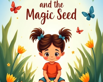 Kinderbuch PDF | 10 Seite Illustriertes Kinder Ebook | Gute-Nacht-Geschichten Buch zum Ausdrucken für Kinder | Digitaler Download