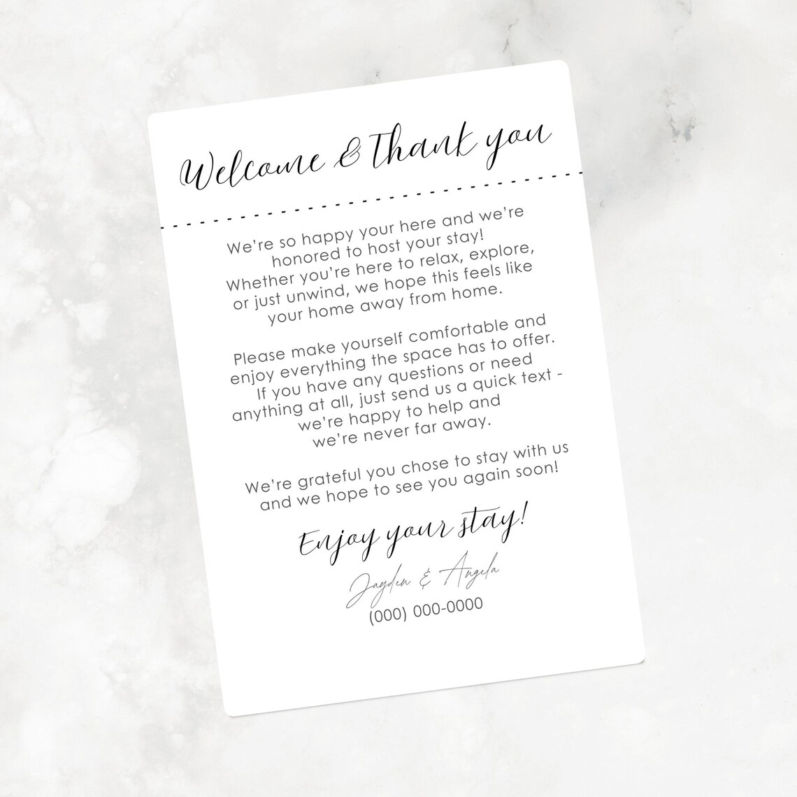 Welcome Message For Rbnb Airbnb Welcome Letter Template: Vacation Rental Host Printable (PDF ...