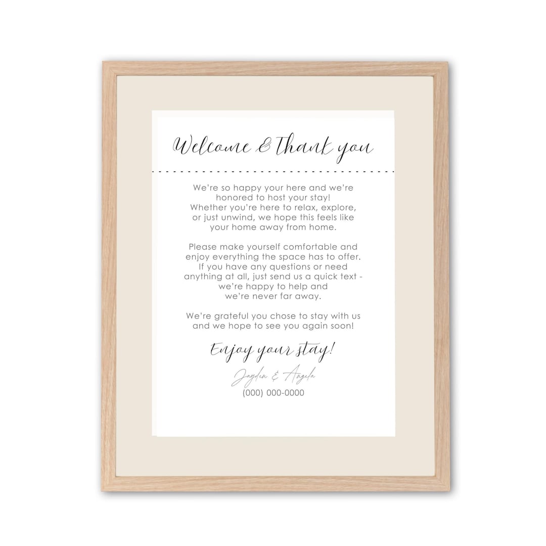 Welcome Message For Rbnb Airbnb Welcome Letter Template: Vacation Rental Host Printable (PDF ...