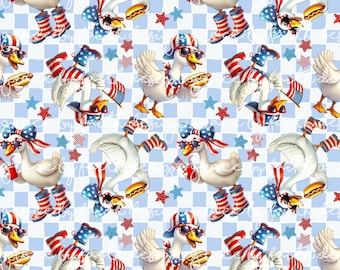 File digitale senza soluzione di continuità con l'oca patriottica del 4 luglio