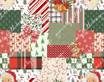 Christmas Patchwork Seamless