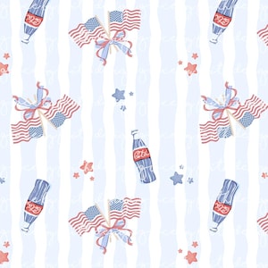 Fourth of July patriottische rood wit blauwe vlag digitaal naadloos bestand