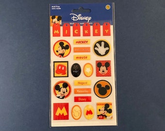 Disney Mickey Mouse Scrapbooking Epoxy Stickers 24 pieces