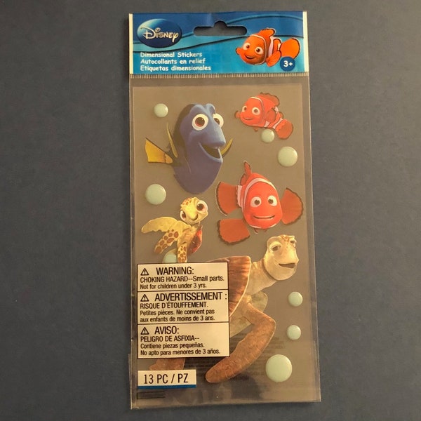 Disney Scrapbooking Finding Nemo Dimensional Stickers EKSuccess Dory Crush Squirt Turtles Fish