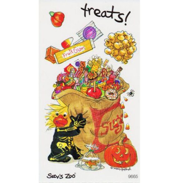 Suzy S Zoo Scrapbooking Sticker Sheet 9665 Witzy Dressed Etsy