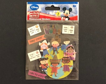 It's a Small World Characters Ride Disneyland Disney World Scrapbooking Sticker EKSuccess