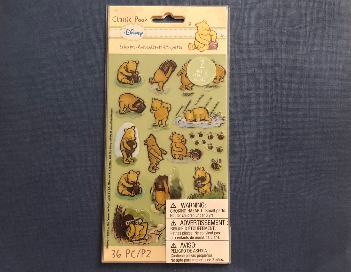 Disney's Winnie the Pooh Fun and Carefree 3D Raised Stickers (15 Stickers)  