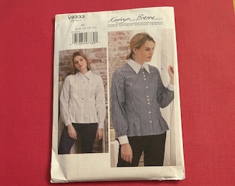 Vogue pattern V9333 Kathryn Brenne designer misses' shirt Size A5 (6-8-10-12-14) complete uncut
