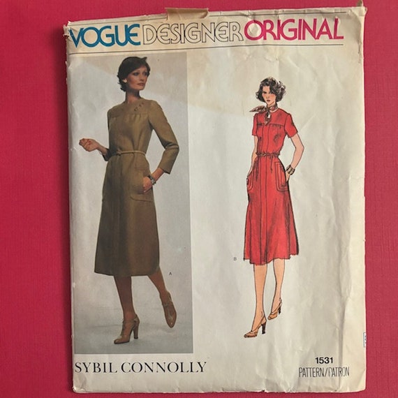 Vogue Designer Original Pattern 1531 Misses' Dress Size 16 Complete Uncut -  Etsy