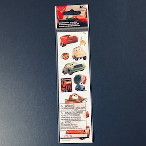 Disney Cars Movie Raised Scrapbooking Stickers Lightning McQueen Mater Sarge eksuccess