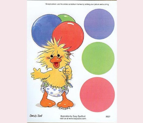 Little Suzy S Zoo Scrapbooking Sticker Sheet 9927 Witzy Etsy