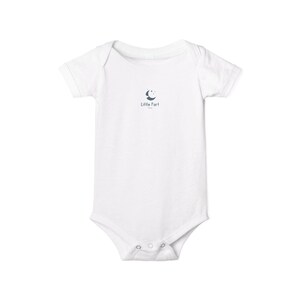 Cute Funny Infant Jersey One Piece with &quot;Little Fart!&quot; Design, Baby Bodysuit, Newborn Outfit, Baby Shower Gift, Toddler Clothing