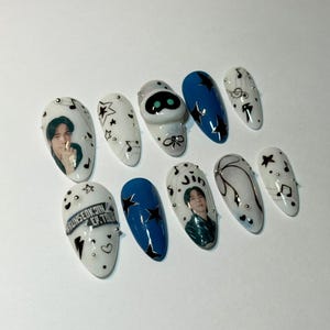 BTS Jin tour nails for Runseokjin tour