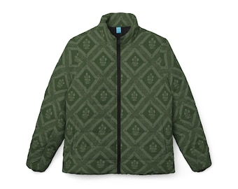 Chaqueta acolchada vibrante: elegante prenda de invierno para mujer