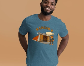 Vuxen unisex-tröja – Hangar B maskotkoncept | Rädda Tillamook Air Museum