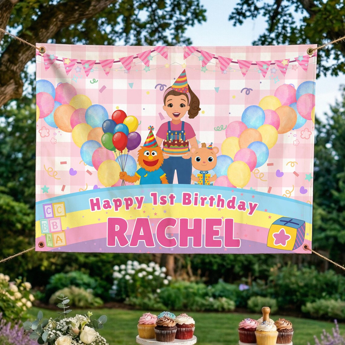 Miss Rachel Birthday Banner | Ms Rachel Backdrop | Editable Party ...