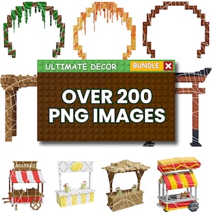 Grow a Garden Roblox Clipart bundle, 205 PNG Images, 300 DPI Instant Download, Roblox digital stickers | Decor collection | DIY Party Decor