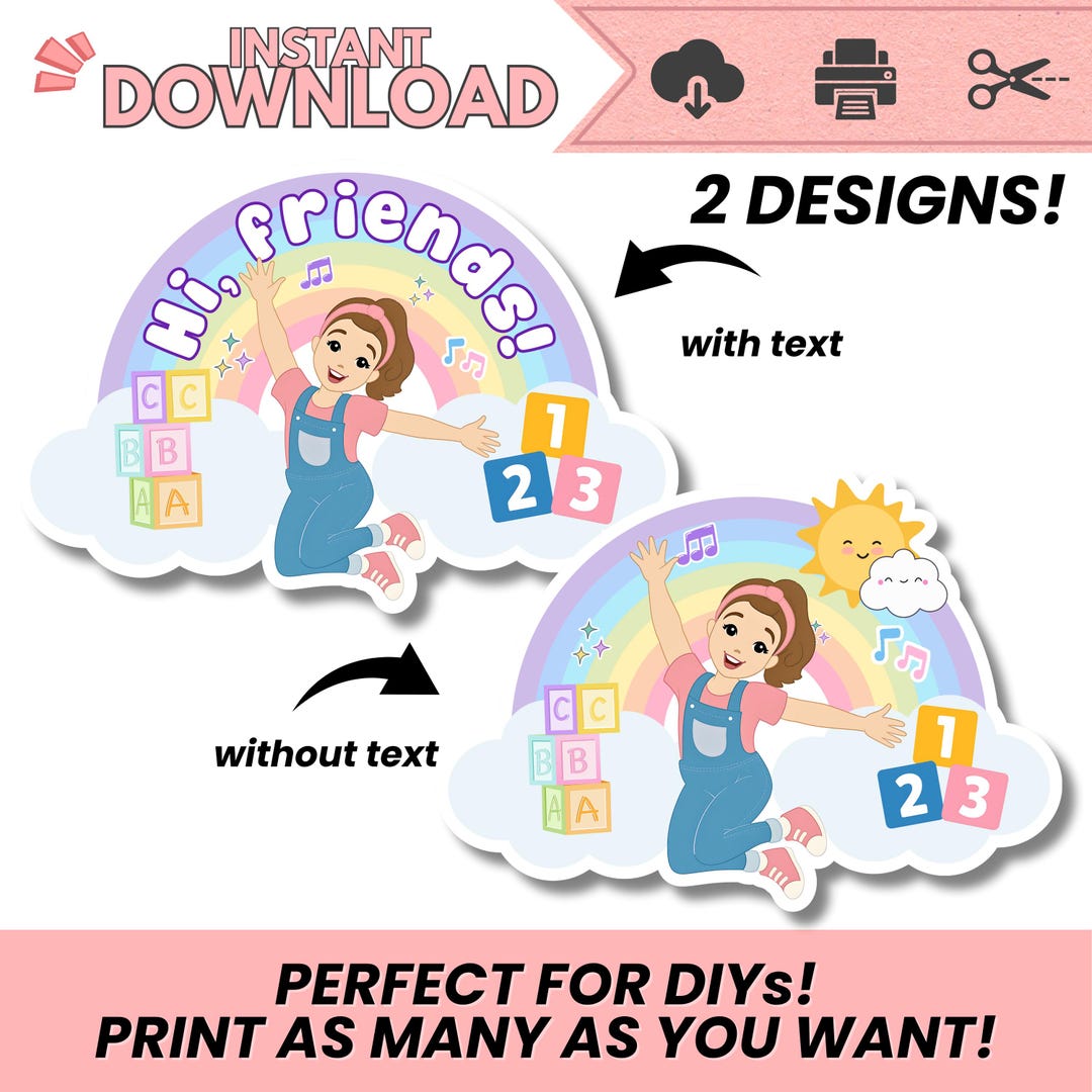 Miss Rachel PNG Printable | Instant Download | Birthday Party ...