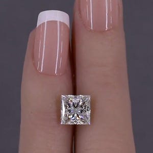 2 Carat Princess Cut Lab Grown Diamond | D VS1 CVD IGI Certified | Loose Engagement Stone | Ethical Eco Friendly Diamond Jewelry
