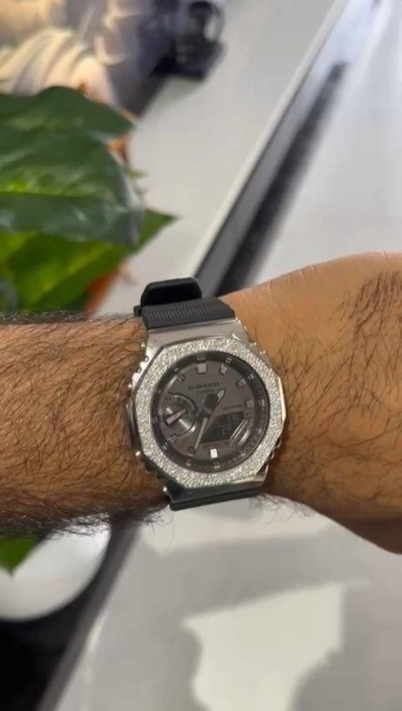 IGI Certified Lab Grown Diamond G-Shock Watch | Custom Bezel