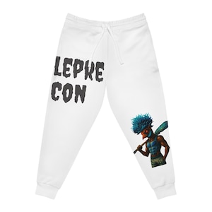 Backwards Design 1804 &quot; LepreCon &quot; Emotional Athletic Joggers, Fitness Pants, Casual Lounge Wear, Gift for Sport Lovers, Unique Jogger Style